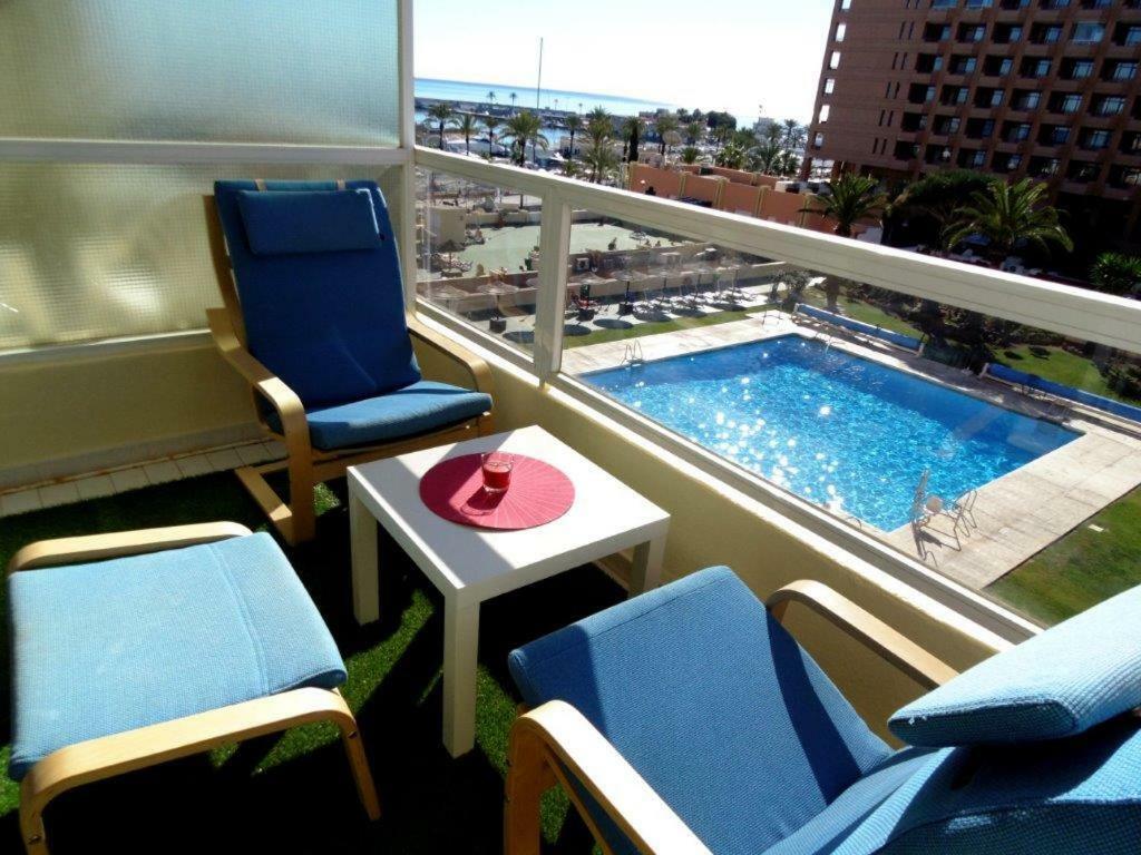 Appartement 1St Lign On The Beach フエンヒロラ エクステリア 写真